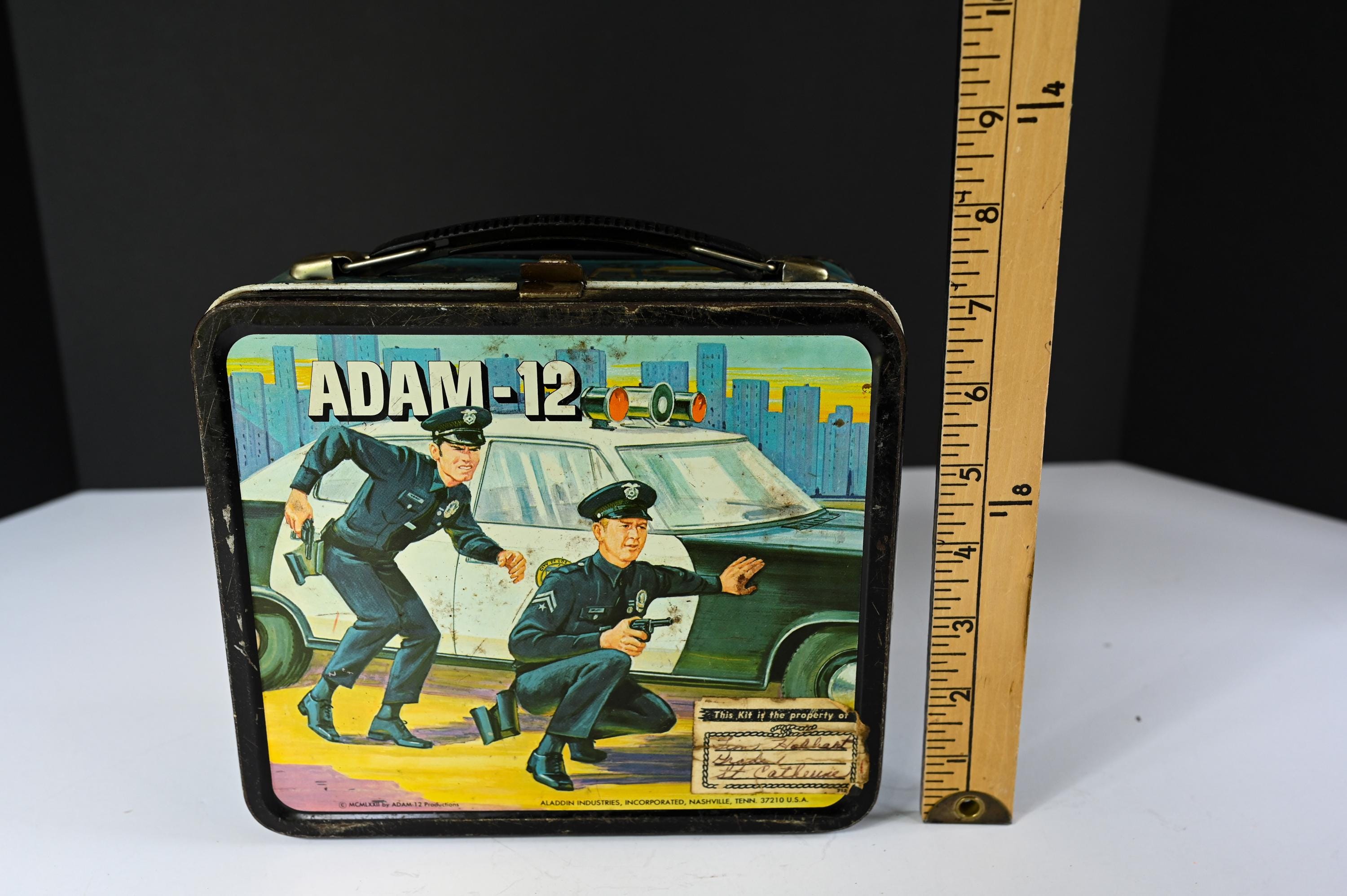 1972 Metal Adam-12 Lunchbox With Aladdin Thermos - Etsy