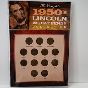 1950&#39;s Lincoln Wheat Penny Collection - Price Each Case