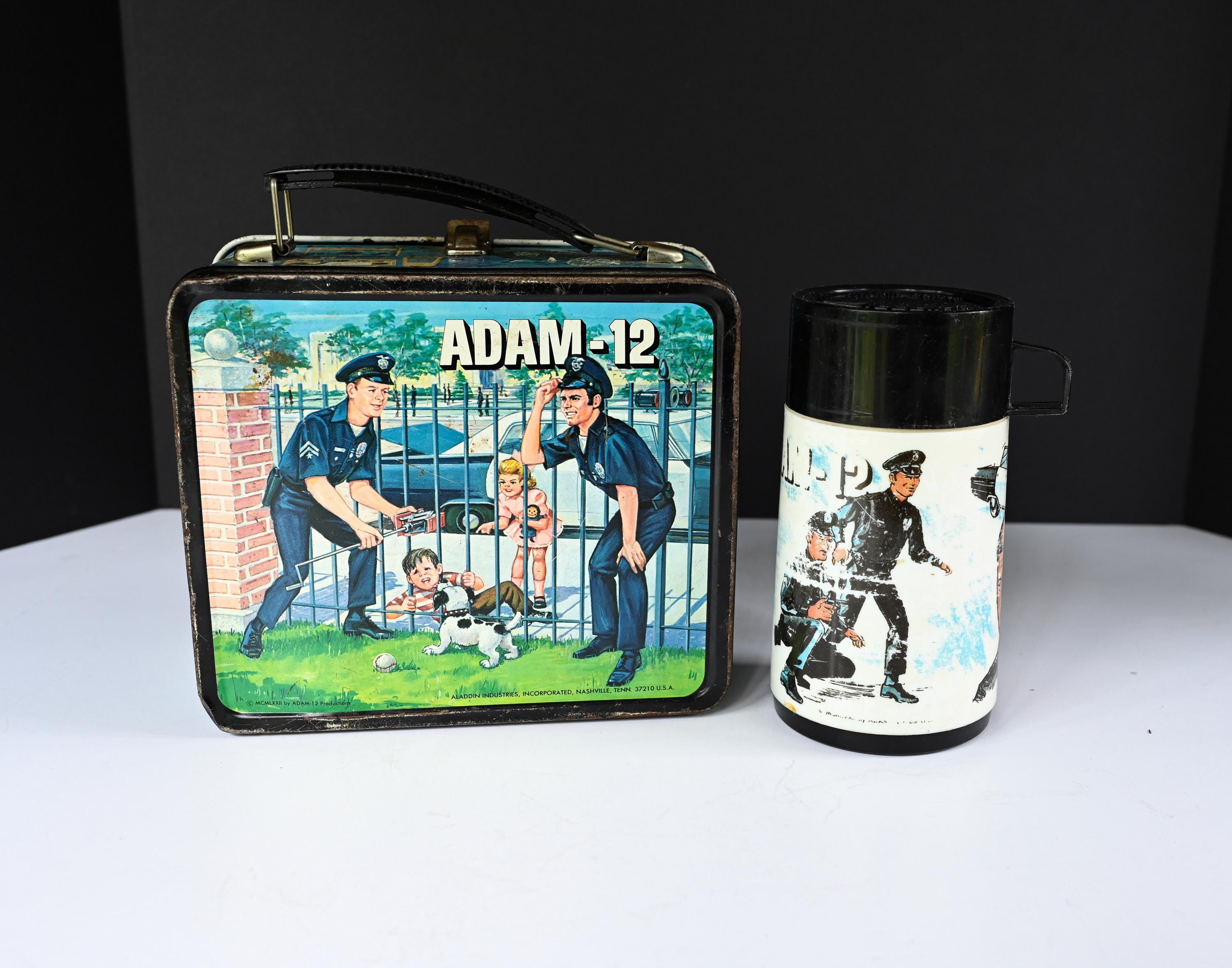 1972 Metal Adam-12 Lunchbox With Aladdin Thermos - Etsy