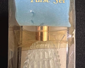Vintage Le Fragrance by Ri parfumflacon portemonneeset met zakje en trechter #662