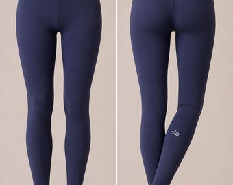 Navy Blue High-Waist Activewear Leggings
