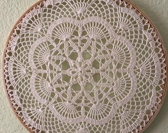 Gorgeous Handmade Crochet Doily Wall Décor, Suncatcher, Dreamcatcher, 12” in Diameter