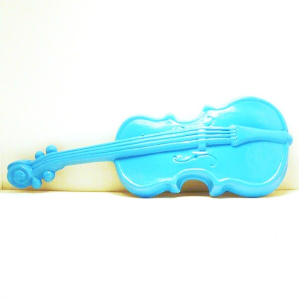 violin wall hanging  //  home decor, instrument, wall art, turquoise, violins, aqua blue, music collectible, upcycled