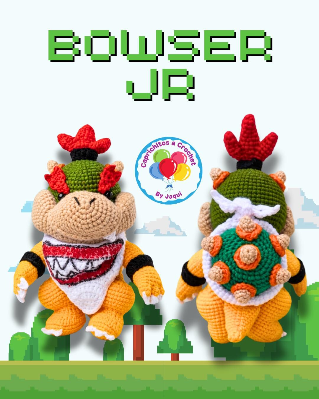 Downloadable PDF Pattern Bowser Jr - Etsy