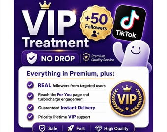 VIP Premium Services Best Deals 50+ TikTok Followers | Digital Sofia Solution