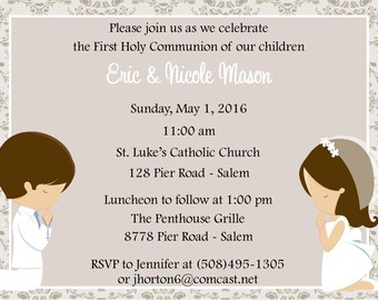 Siblings Communion Etsy
