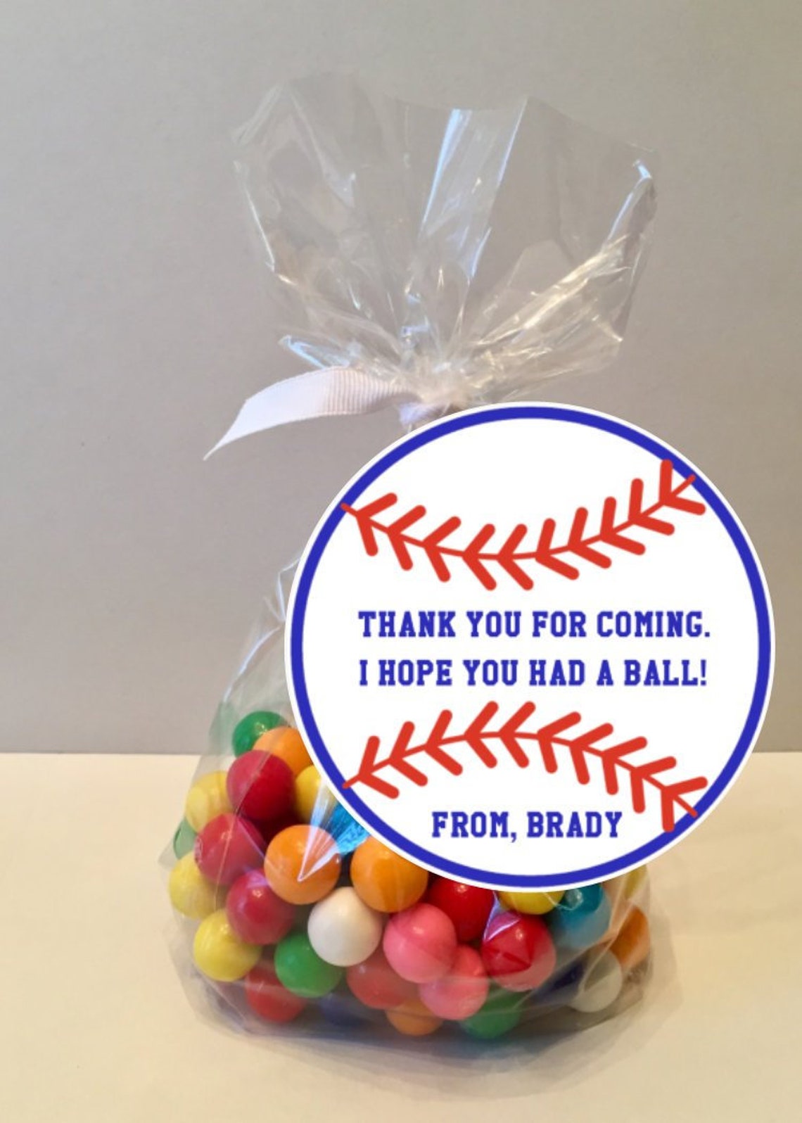 Baseball Party Favor Tags Set of 12 Baseball Birthday Etsy