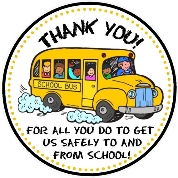 Free Bus Driver Thank You Card Printable