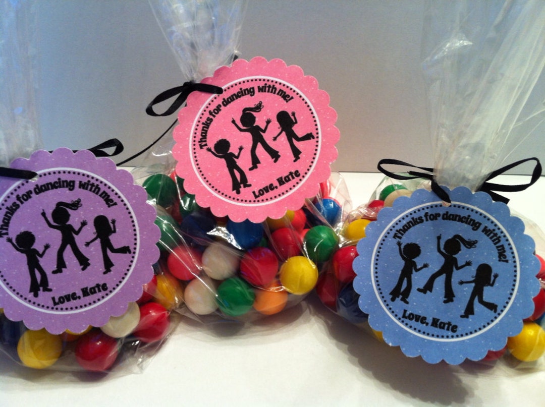 Dance Party Favor Bags Set of 12 Dance Birthday Favors, Dance Party