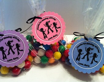 Dance Party Favor Bags ( Set of 12) - Dance Birthday Favors, Dance Party Birthday, Dancing Birthday Favors