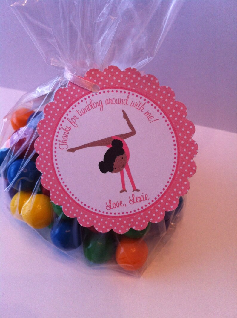 Gymnastics African American Party Favor Bags Set of 12 Etsy
