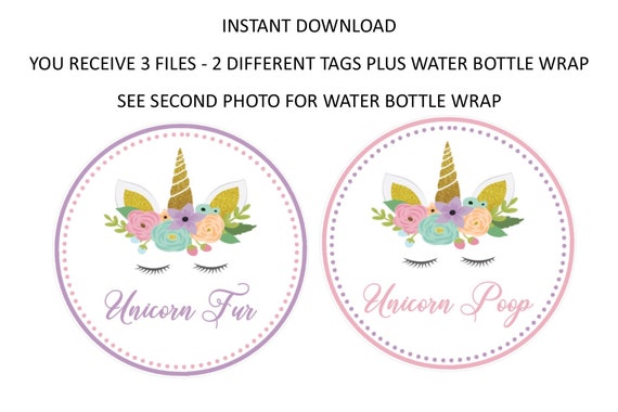 Unicorn Fur and Unicorn Poop Printable ( DIGITAL FILE) You Print ( PLUS ...