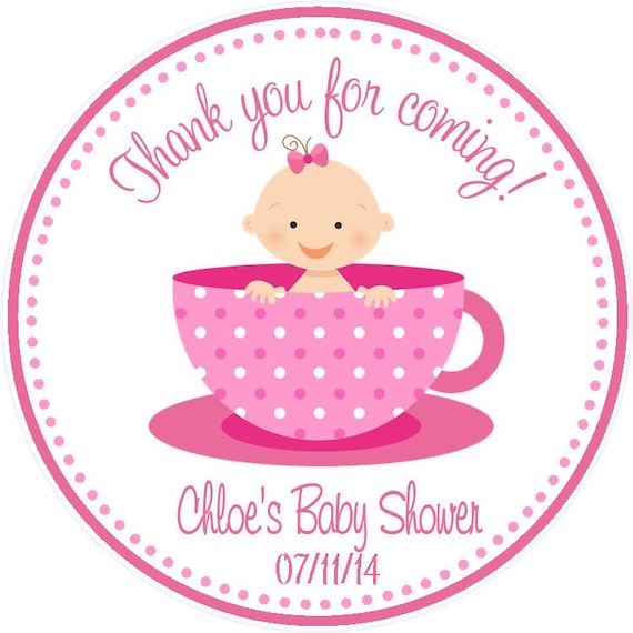 teacup baby shower favors