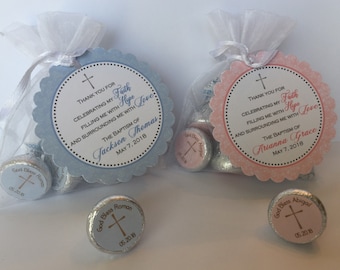 Baptism Favor Bag Set ( Set of 25) - First Communion Favors - Confirmation Favors - Baptism Favors - Christening Favors