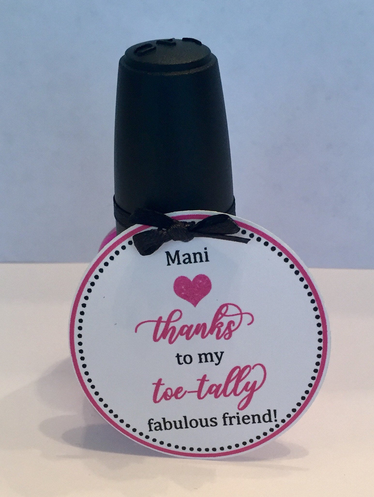 Spa Party Favor Nail Polish Favor Printable File YOU | Etsy