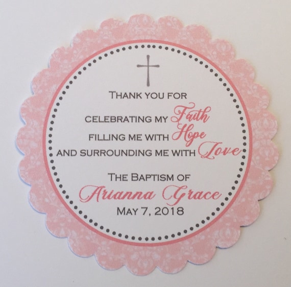 Baptism Favors Set of 12 Christening Favors First Etsy