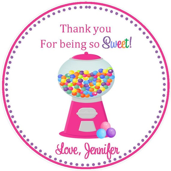 Candy Birthday Favors ( Set of 12 ) / Sweet Shop Birthday Favors / Candy Party Favors / Gumball Party Favors / Candy Themed Birthday Party Il_570xn