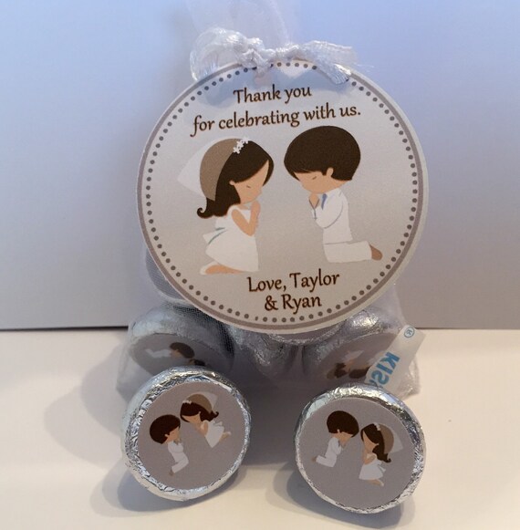 Twins First Communion Favor Bag Set - First Communion Favors - First Communion Twin Favors - 1st Communion Favor Il_570xn