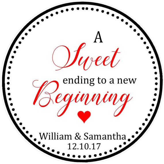 Wedding Favor Tags Set Of 12 Wedding Favors Personalized