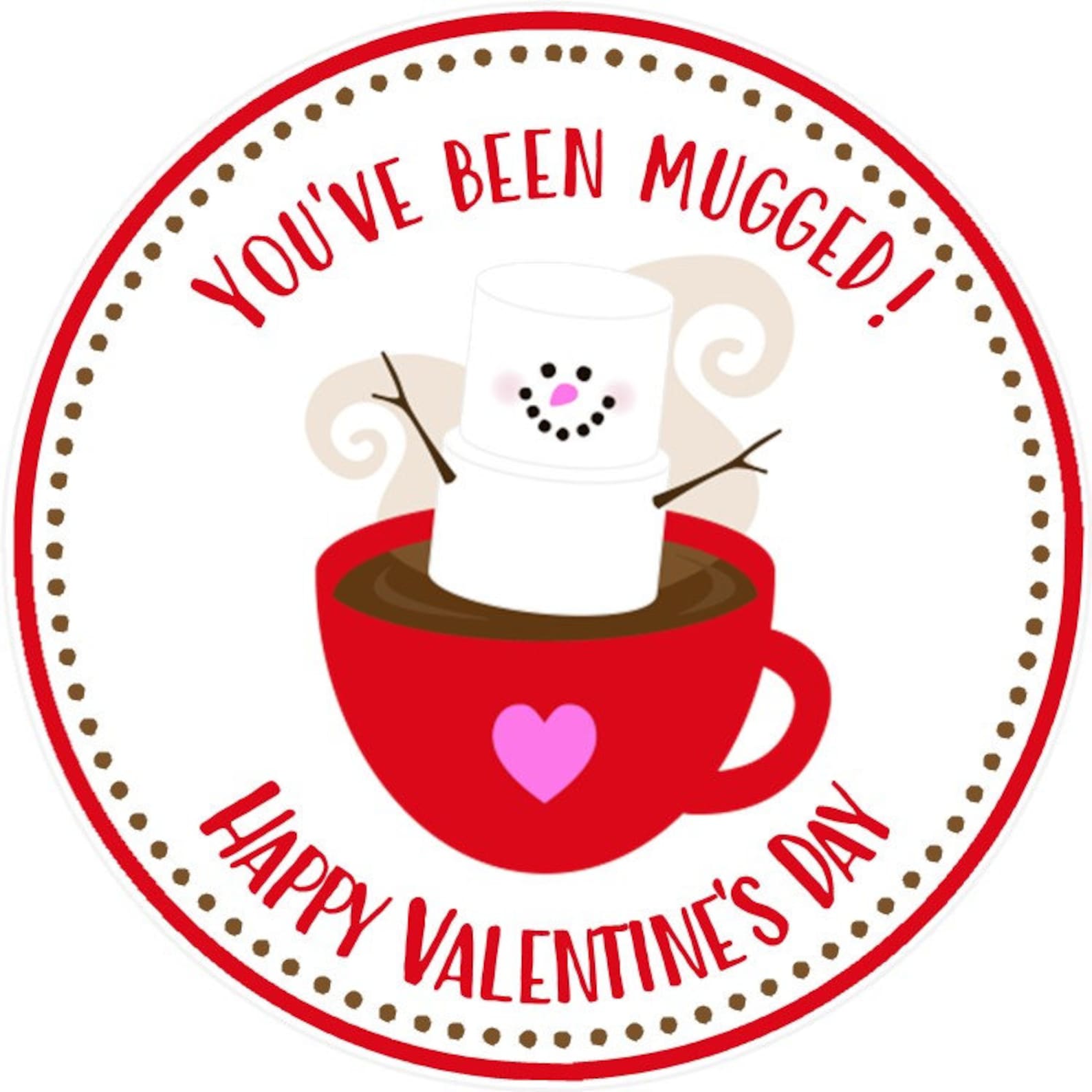 You&rsquo;ve Been Mugged Printable Instructions Sign and - Etsy