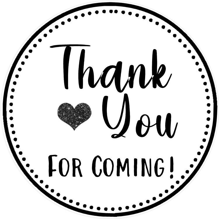 Thank You For Coming Stickers thank-you-for-coming-stickers