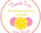 Lemonade/Lemon Favor Tags ( DIGITAL FILE) You Print - Personalized Lemonade Birthday Tags - Lemon Favors - Lemonade Party Favor Tags Il_170x135