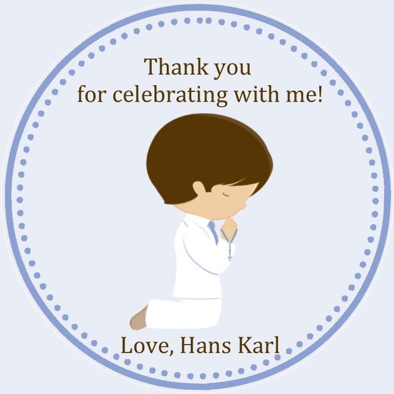 First Communion Favor Tags (Boys) - Tags Only - Boys First Communion Favors - 1st Communion Favors Il_570xn