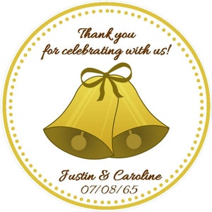 50th Anniversary Favor Tags - Golden Anniversary Favors - 50th Wedding Anniversary Favors