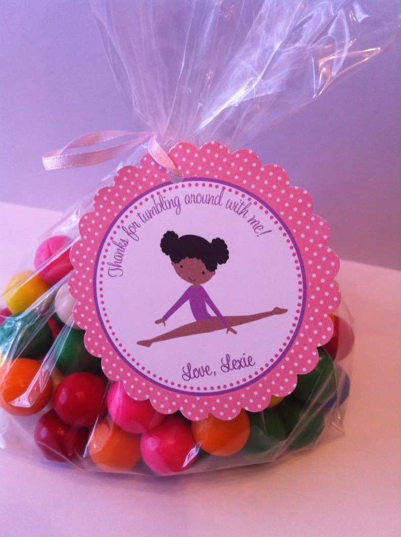 Gymnastics African American Party Favor Bags Set of 12 Etsy