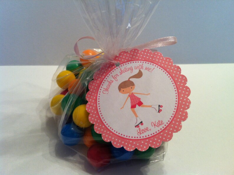Roller Skating Party Favor Bags Rollerskating Birthday Etsy