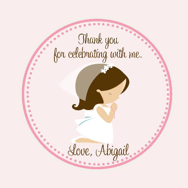 First Communion Favor Tags Tags Only Set of 12 1st | Etsy