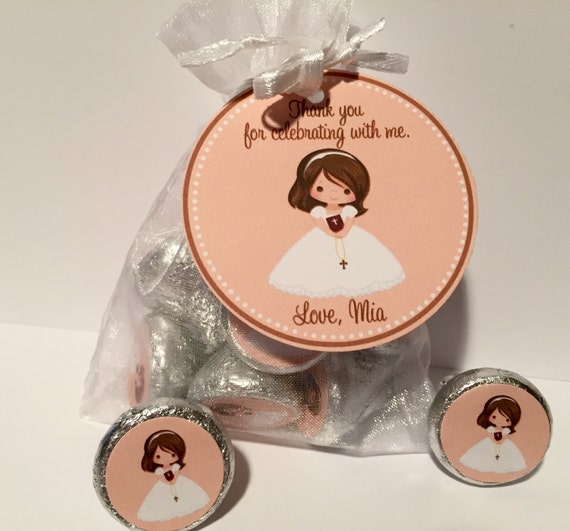 First Communion Favor Bag Set ( Set of 25) - 1st Communion Favors - Communion Favors - First Holy Communion Favors Il_570xn