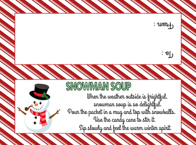 Snowman Soup Bag Topper ( Satisfies Plastic sandwich luggage) - Printable Record - Fast Obtain / Snowman Soup Want / Snowman Soup Printable image relating to Snowman Soup Poem Printable referred to as Snowman Soup Bag Topper ( Satisfies Plastic sandwich luggage) - Printable Document - Immediate Obtain / Snowman Soup Choose / Snowman Soup Printable