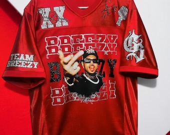 Op Chris Brown geïnspireerde jersey