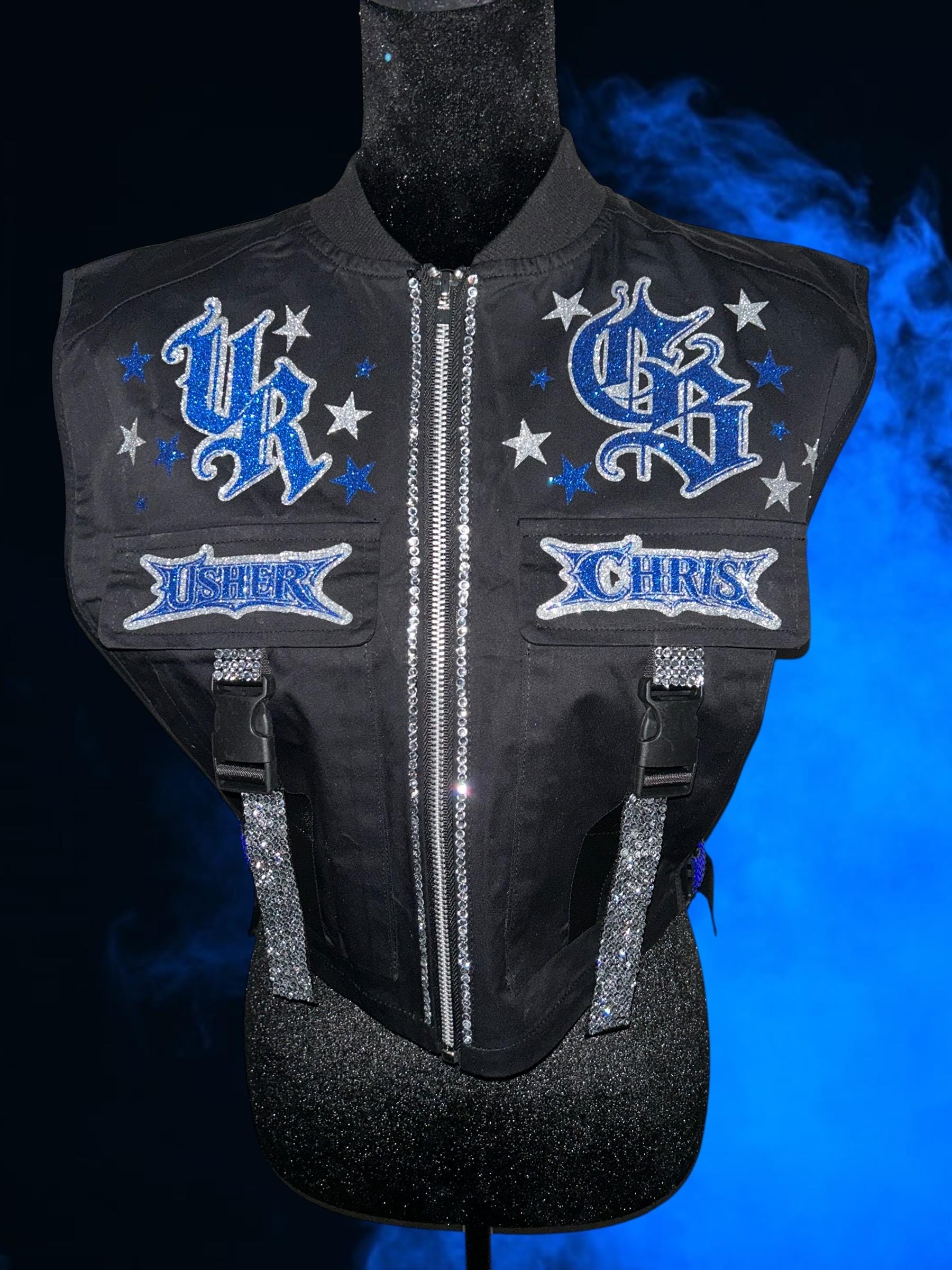 Chris Brown X Usher Inspired Biker Vest - Etsy