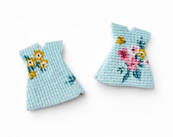 Zuru Baby Clothes /  Handmade Mini Dresd for 2.5" Dolls / Silicone Baby Clothes