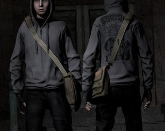 Simon Henriksson Zipped Hoodie, Cry of Fear Inspired Hoodie, Horror Gamer Sweatshirt, Hooded Cosplay Top, Alternative Streetwear, Gamer Gift