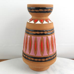 Vintage Giannis Rhodes 100% handgemachte Keramikvase, kleine griechische Blumenvase
