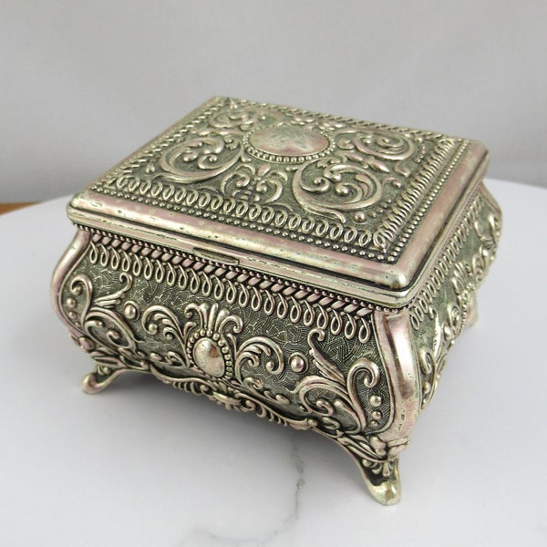 Embossed Jewelry Box Etsy