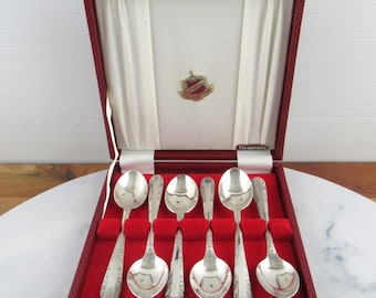 KONGE PEWTER ノルウェー　ヴァイキング　スプーン3本セット　箱入り Konge Tinn Norwegian Pewter Boxed Spoon Fork Battle Of