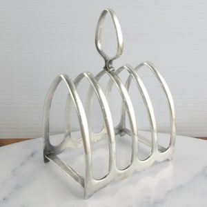 Vintage Gothic Style Silver Plated Toast Rack, William Suckling & Sons, Made in England, Napkin Holder, Letter Holder