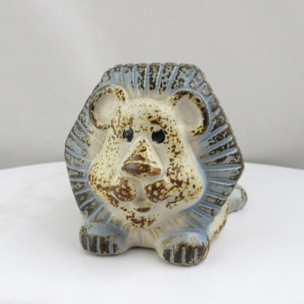 Cute Vintage Stoneware Lion Votive Candleholder or Planter, Made in Japan