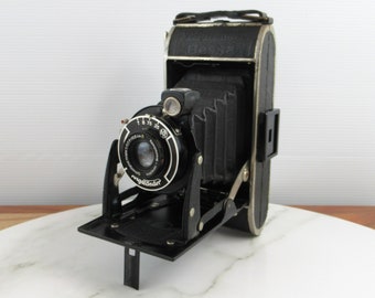 Vintage Voigtlander Bessa 6x9 Medium Format Folding Camera,  Bellow Camera, Made in Germany, Camera Room Decor