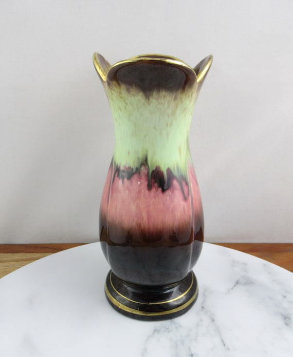 Vintage Mid Century West German Bay Keramik Tulip Vase