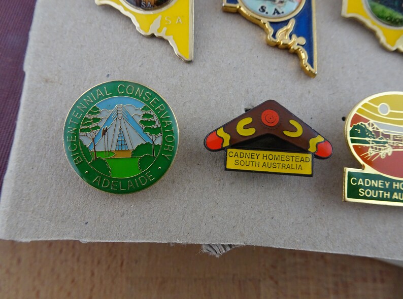 Vintage Australian Travel Souvenir Hat Tourist Lapel Pins Etsy