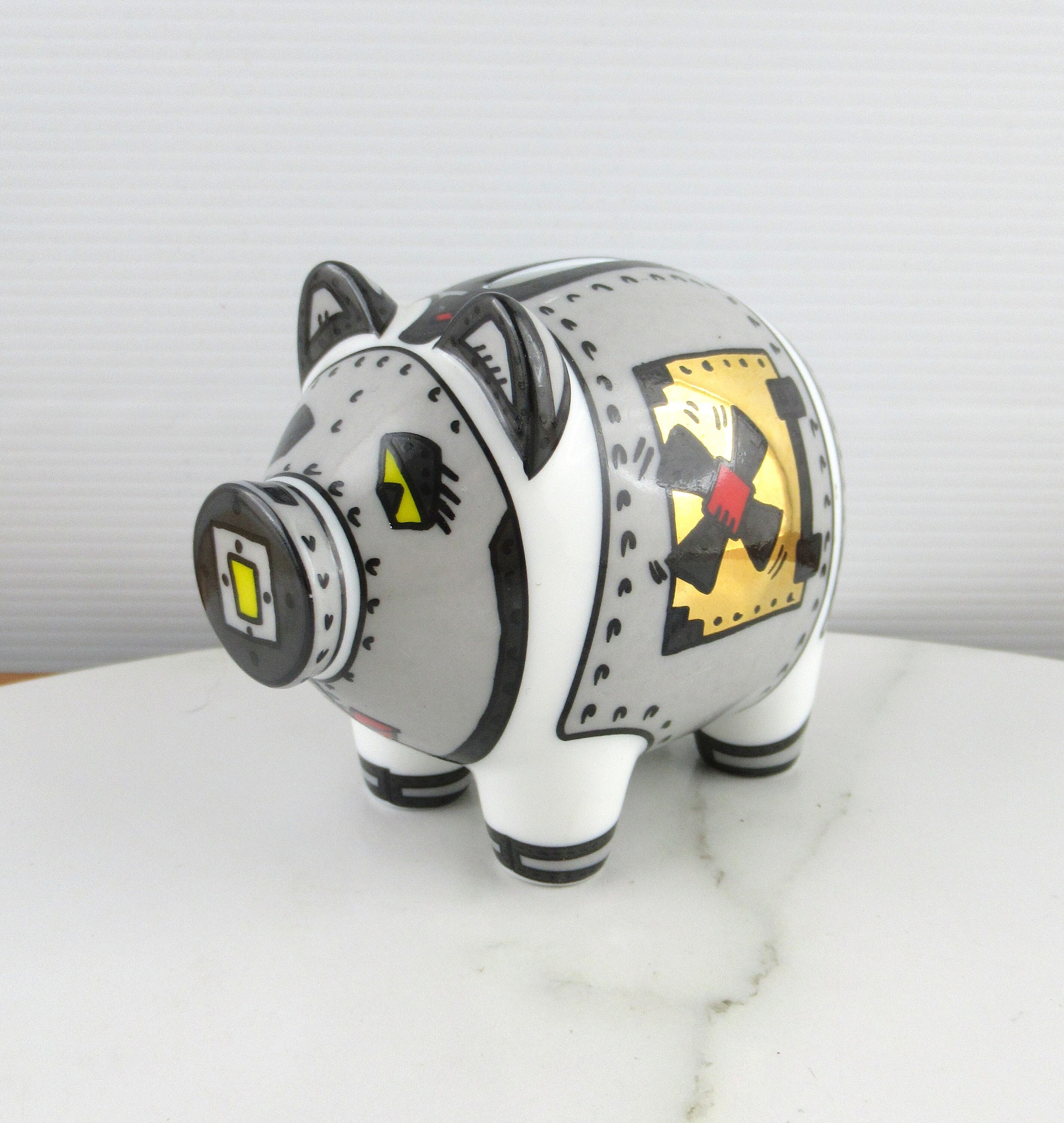 Vintage Ceramic Ritzenhoff Mini Piggy Bank Designed by Herman