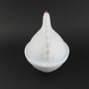 Covered Chicken Dish - 2 Piece Hen - Westmoreland Glass Mould - Rosso Exclusive - American Made - Mosser Glass USA (Marble
