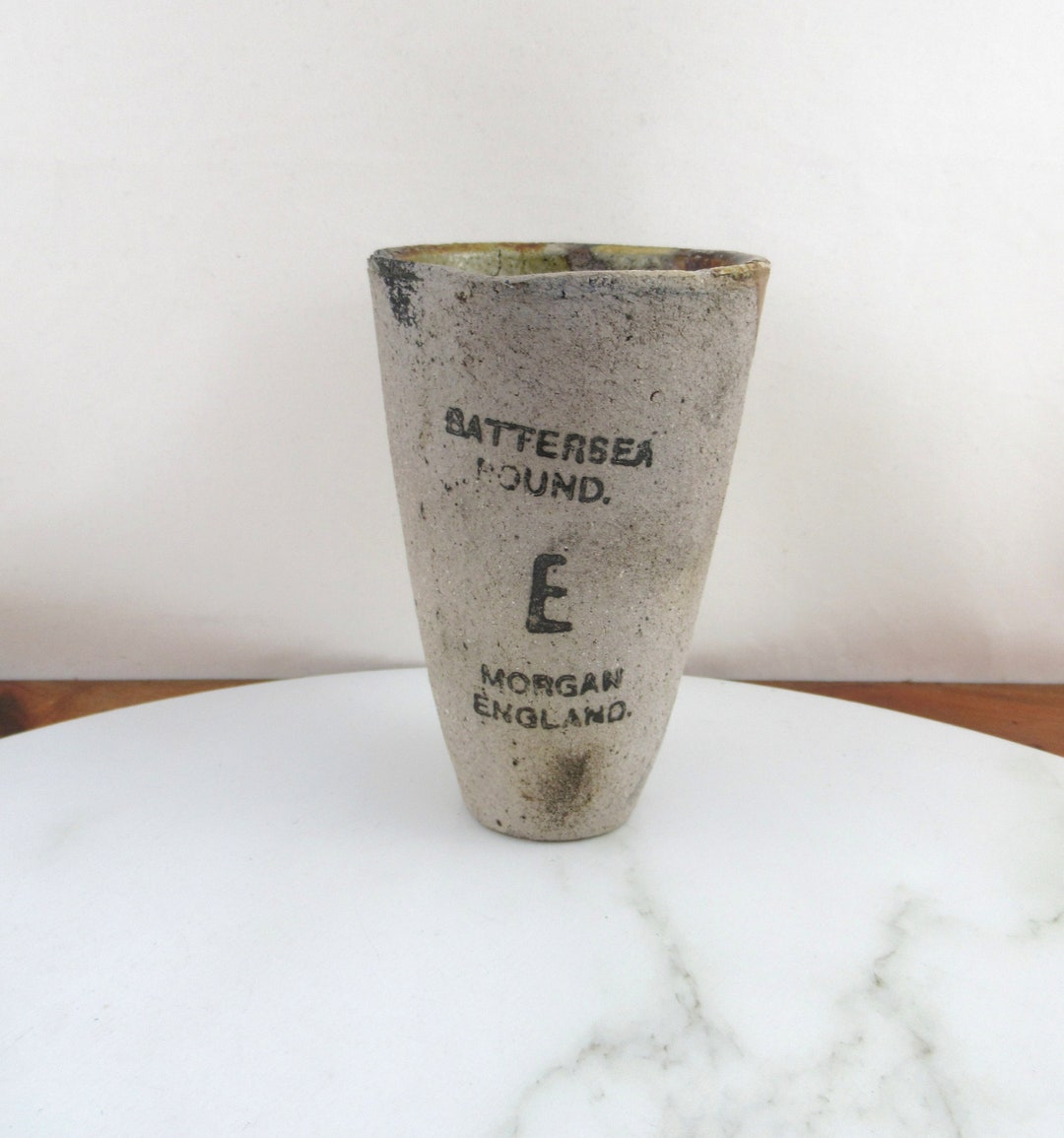 Vintage Antique Gold Mining Stoneware Crucible Battersea Etsy