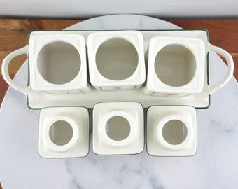 ビレロイ＆ボッホ フローラ チャーム キャニスターセット 小さな磁器製