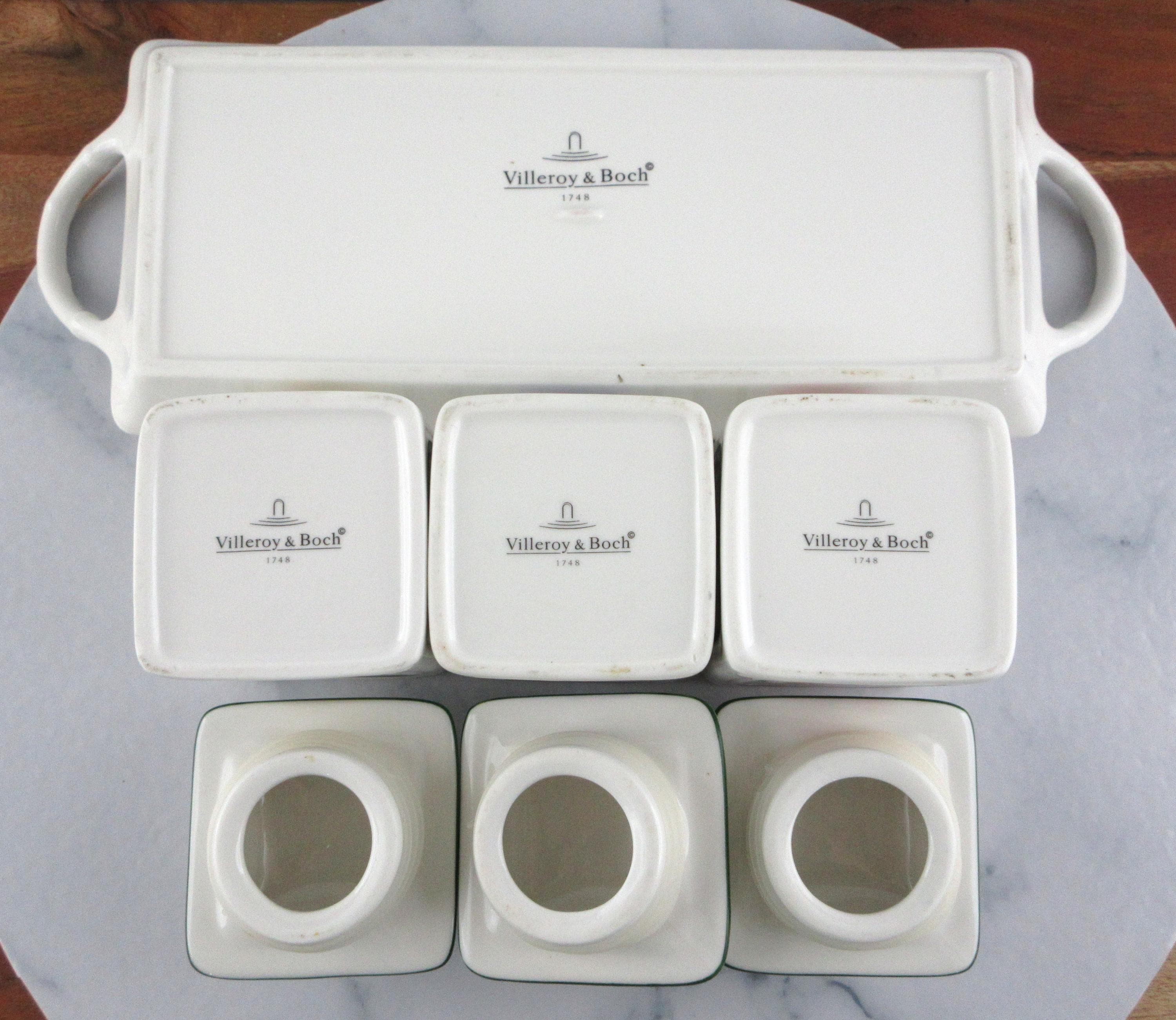 ビレロイ＆ボッホ フローラ チャーム キャニスターセット 小さな磁器製